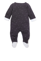 Logo Print Sleepsuits and Pouch Set